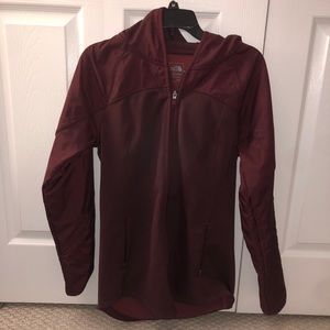 Maroon North Face Light Weight Jacket